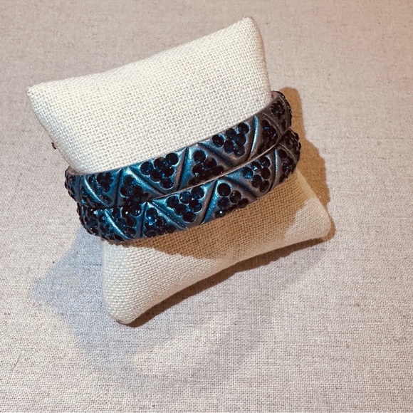 Chamak Jewelry - Chamak By Priya | Bracelet | Pair of Monotone Narrow Crystal